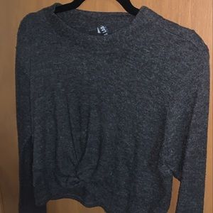 cropped soft sweater